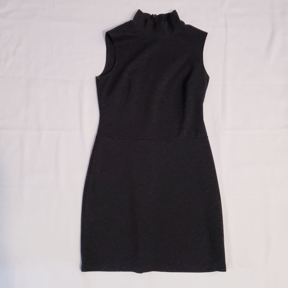 Fitted Mock Neck Dress